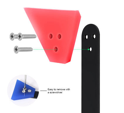 How to change each side in the dual head slim squeegee