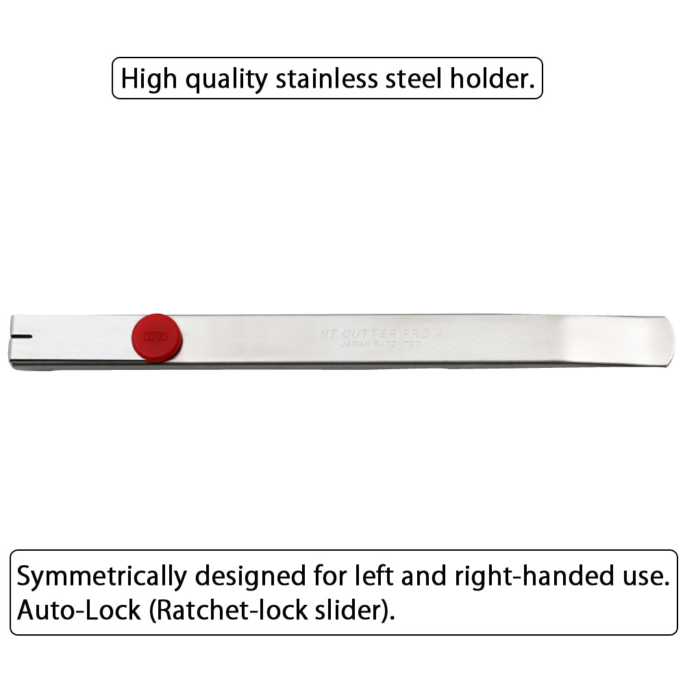 NT Cutter PRO AD-2P with its 30-degree blade, ideal for detailed and precision cuts.