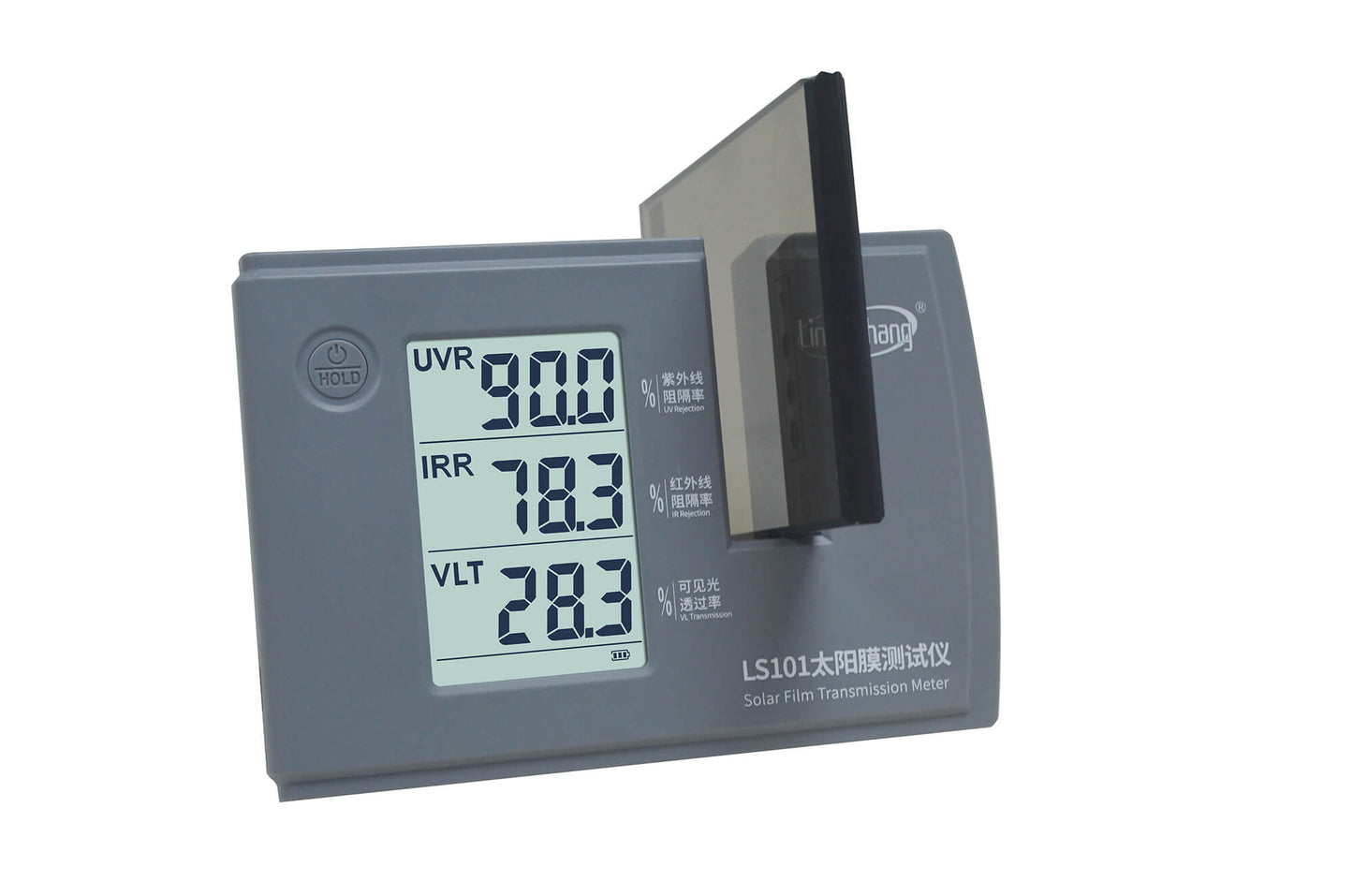 Precision Glass Tint Reader in use, displaying exact tint levels for flawless matching.