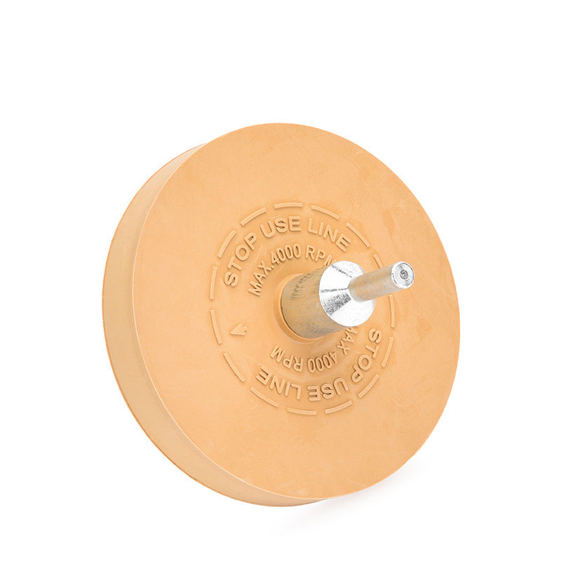 rubber wheel for removing decals