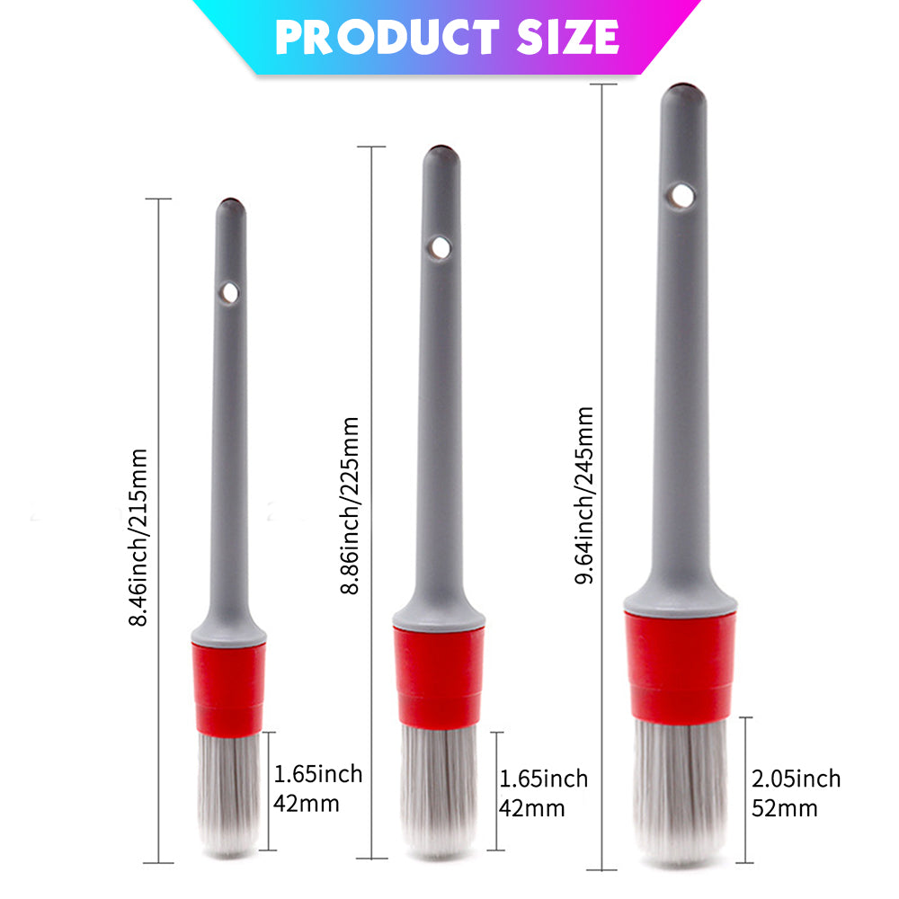 69 Super Soft Synthetic Detailing Brushes Set Handle 3PCS