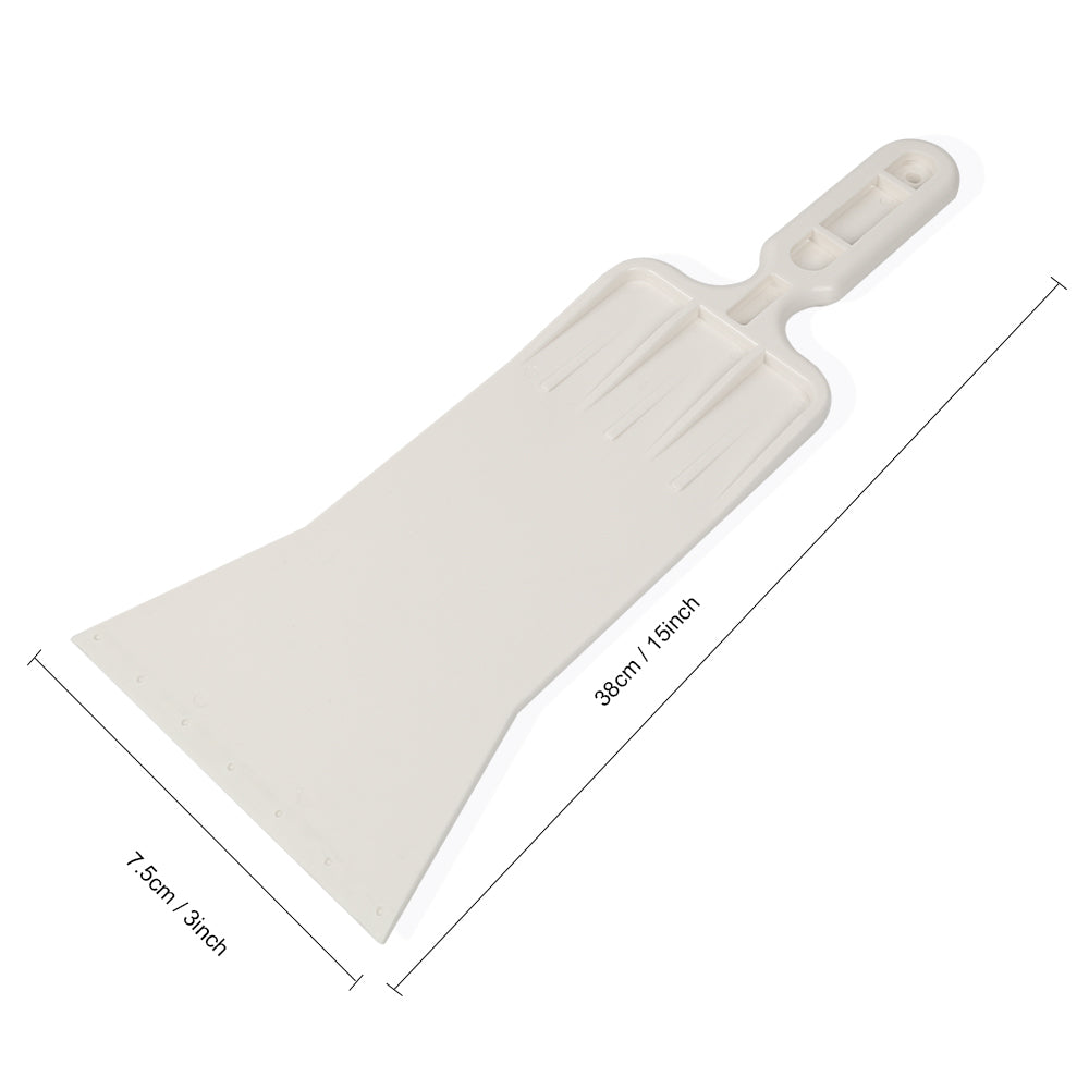 Dimensional details of the Tint Bulldozer, illustrating the tool's size for optimizing large-scale tinting projects.