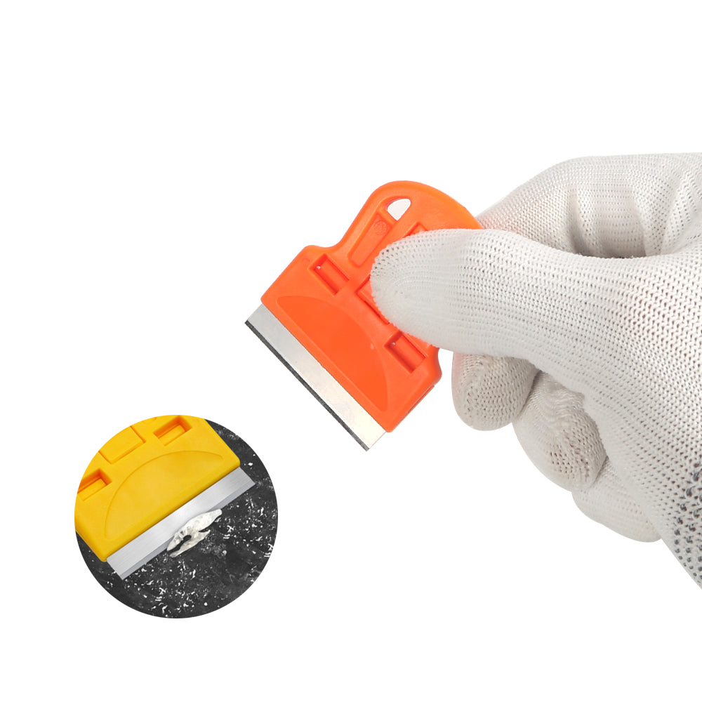 Demonstration of the Mini 1-Inch Blade Holder's precision on a complex car wrap project, showcasing its compact size and accuracy.