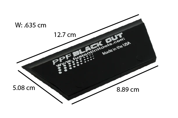 5” Ppf Black Out Cropped Squeegee Blade