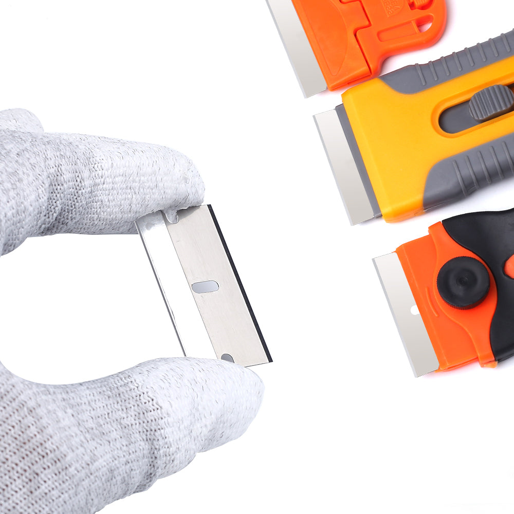 Stainless Steel Tinting Blade shown with its protective cover, combining safety with durability for tinting professionals.