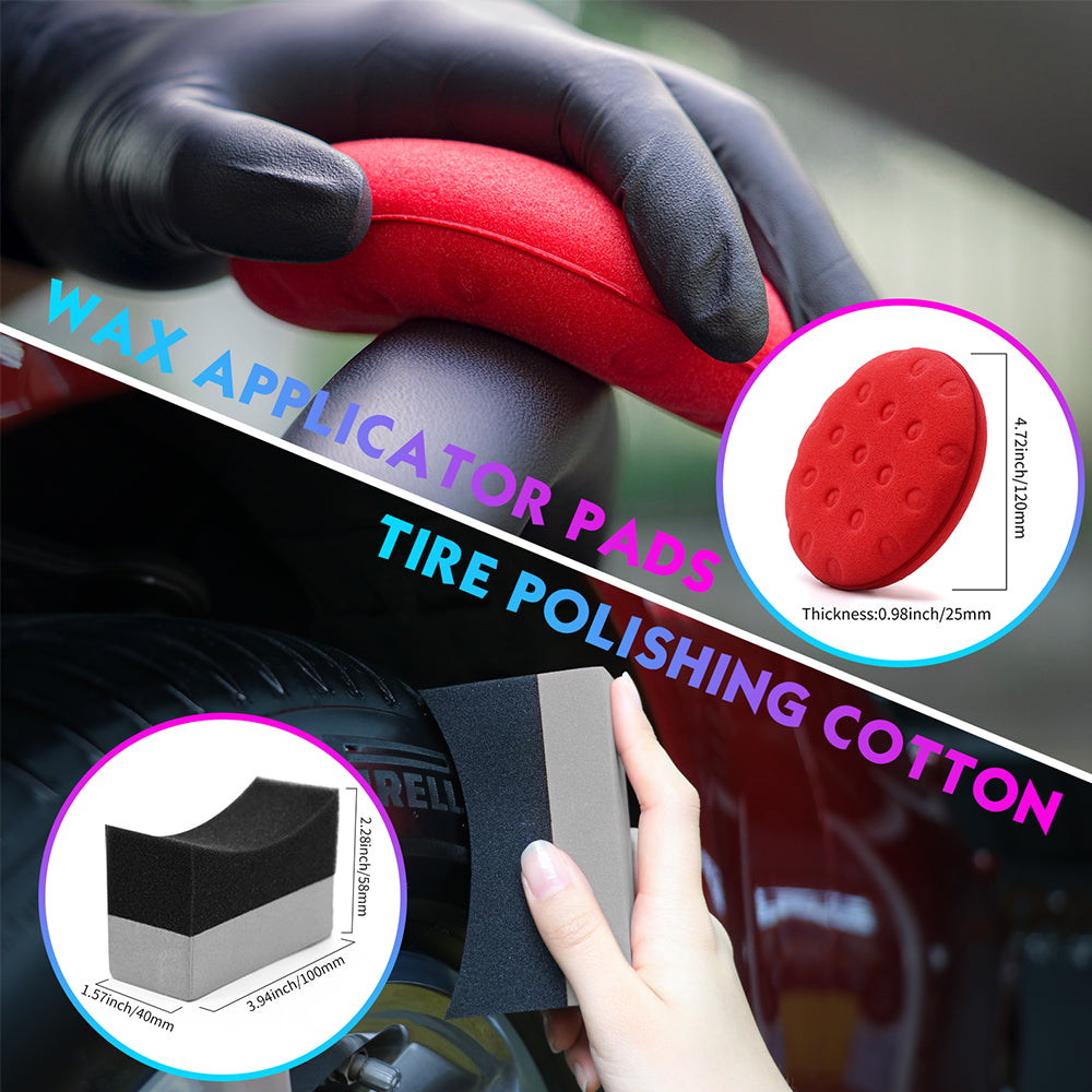69TOOLZ Interior & Exterior Car Cleaning Kit 21PCS