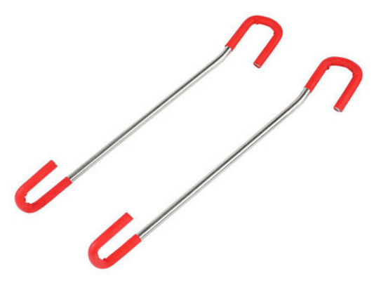 Car Door, Hood, Trunk Hook Tint Tool in action, demonstrating secure hold on vehicle parts during installation.