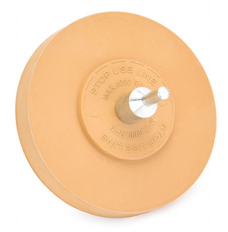 Decal Remover Wheel showcased against a white background, highlighting its design for easy decal and sticker removal.