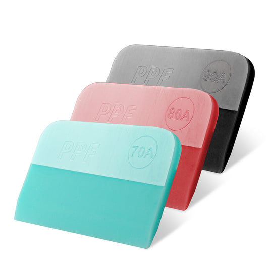 Tiger Multi-Durometer PPF Squeegee showcasing its versatility in durometer options for tailored film installation precision