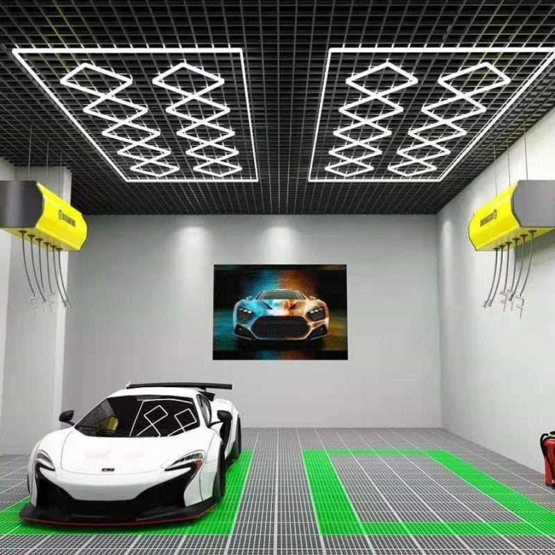 Close-up of the Vortex Hexa Light ST2018, showcasing its unique hexagon shape and LED efficiency.