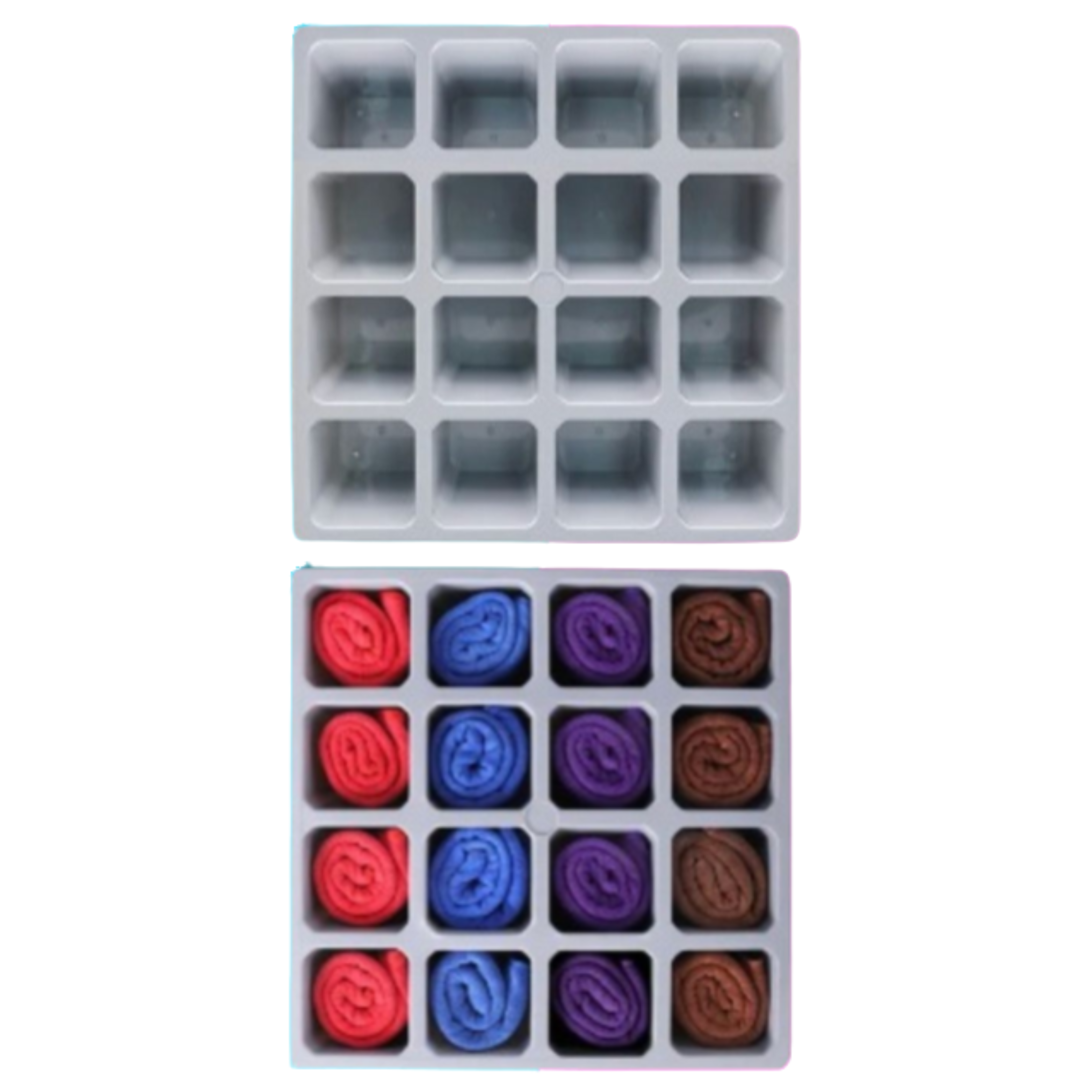 Heavy-Duty 16 Grid Towel Storage Rack Box for Auto Detailing & Tinting Shops