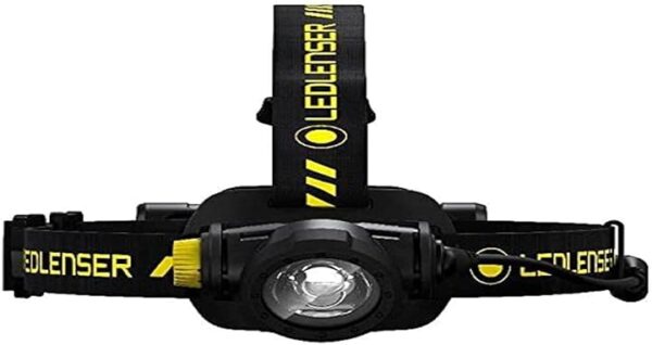 Close-up of the BRAUN 310 Lumen LED Headlamp, emphasizing the precision of its flood and spot lighting modes.