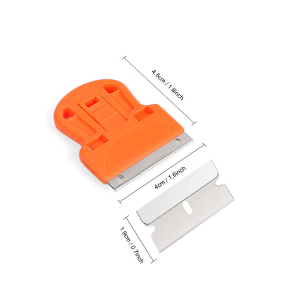The essential Mini 1-Inch Precision Blade Holder displayed with its cutting blade, illustrating the tool's readiness for intricate work.