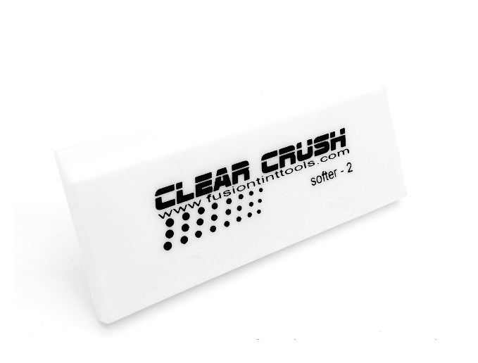Fusion Clear Crush Squeegee with Cropped Edge - Ideal for Film Installation