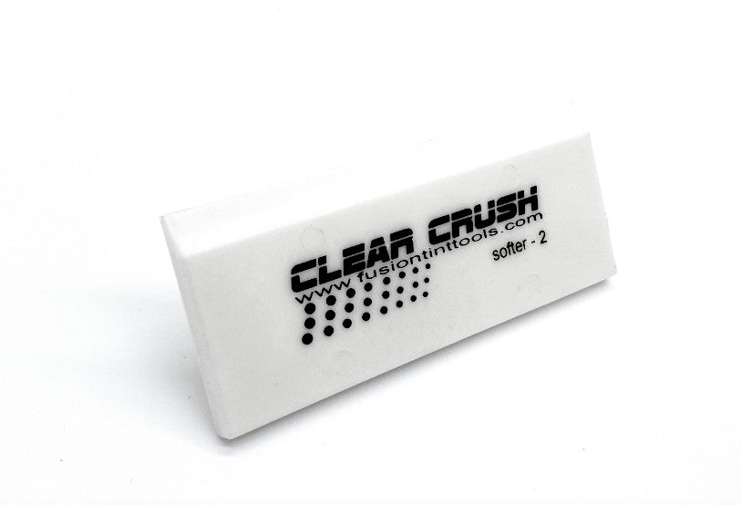 Fusion Clear Crush Squeegee with Cropped Edge - Ideal for Film Installation