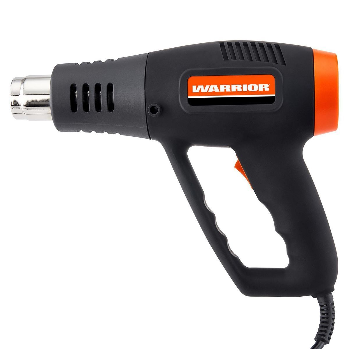 The versatile WARRIOR Dual Temperature Heat Gun, angled view highlighting its ergonomic design.