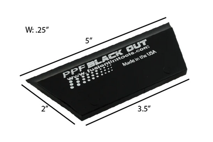 5” Ppf Black Out Cropped Squeegee Blade