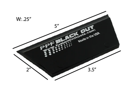 5” Ppf Black Out Cropped Squeegee Blade