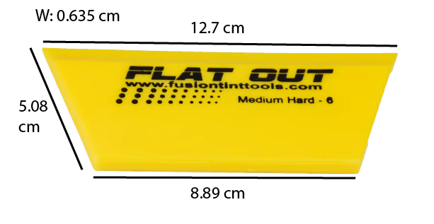 5” Yellow Flat Out Squeegee Blade- Cropped