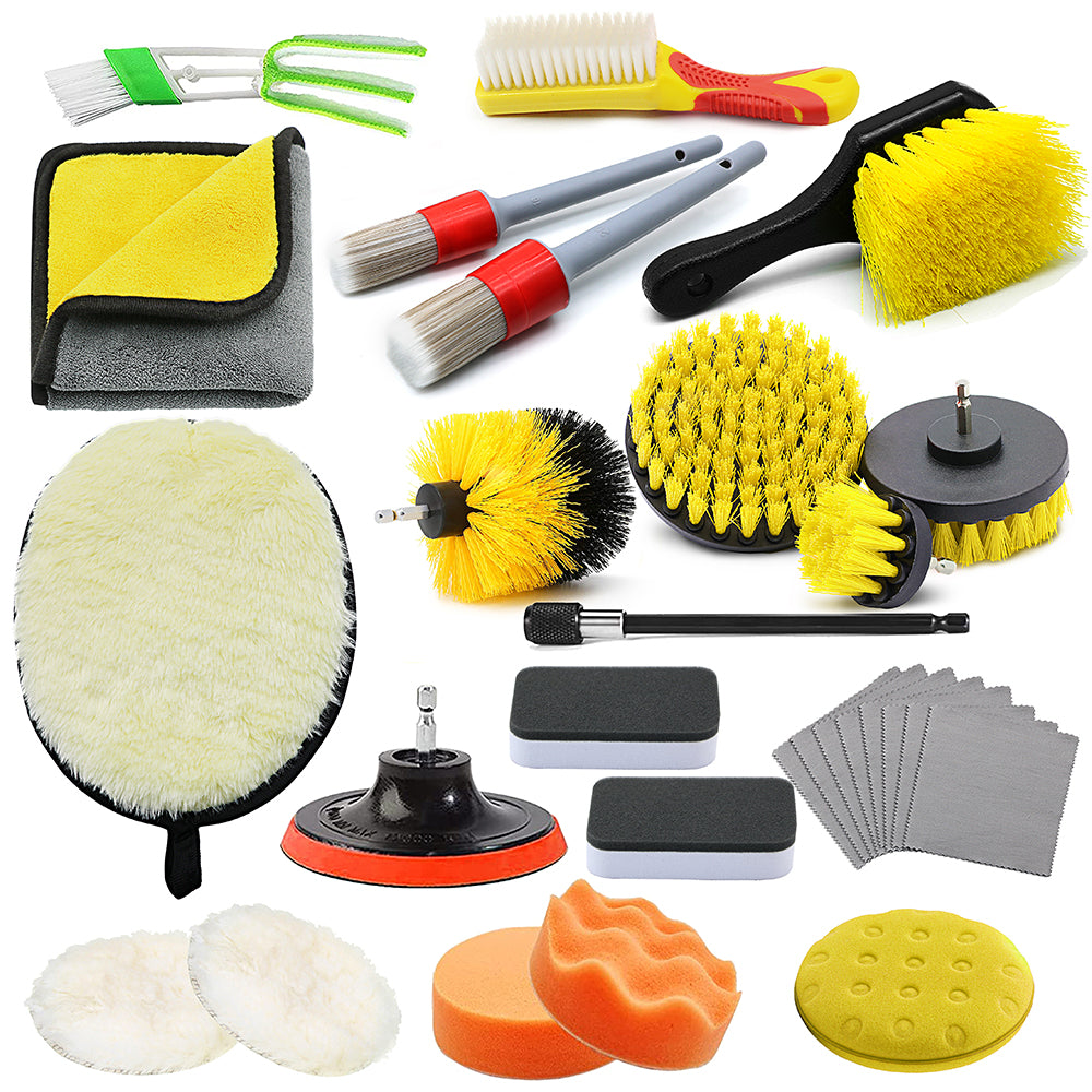 69 TOOLZ  Car Cleaning Kit Interior Exterior Auto Detailing 28Pcs