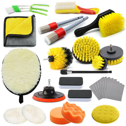 69 TOOLZ  Car Cleaning Kit Interior Exterior Auto Detailing 28Pcs