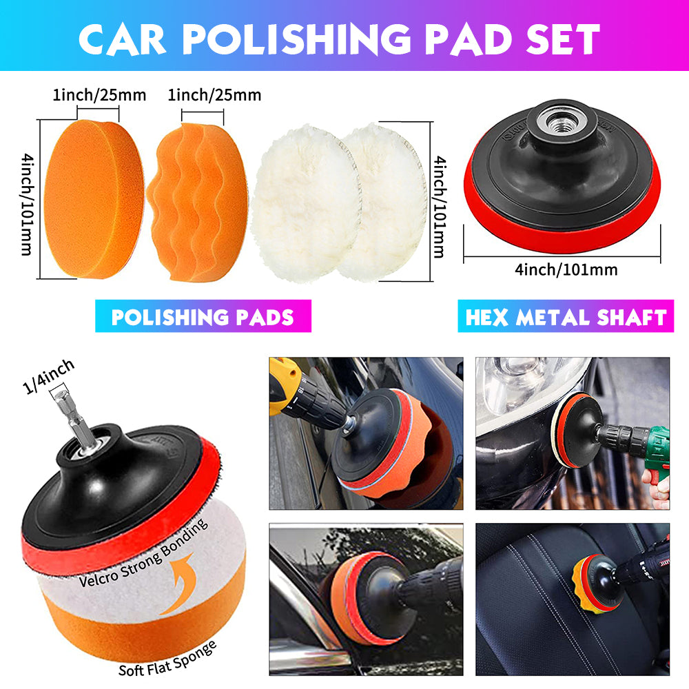 69 TOOLZ  Car Cleaning Kit Interior Exterior Auto Detailing 28Pcs