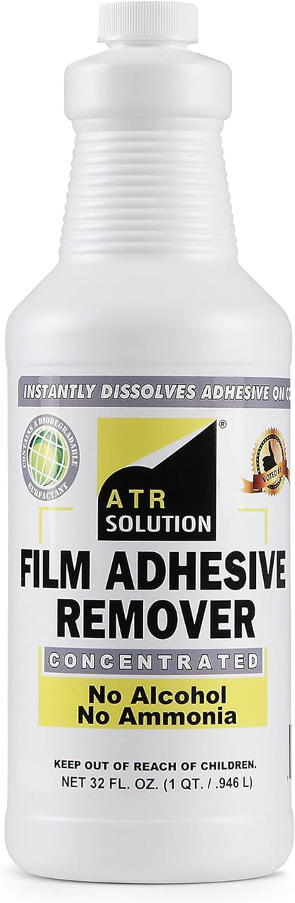 Window Film Tint Adhesive Remover
