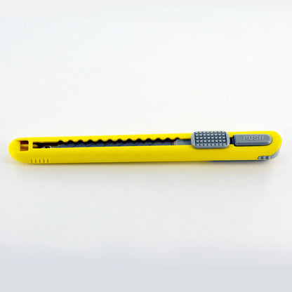 NT CUTTER A-553P Cartridge Knife showcased, highlighting its ergonomic design and blade storage feature.