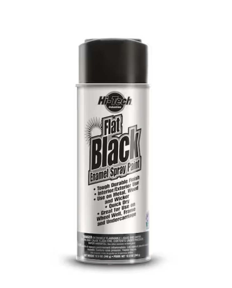 Flat Black Enamel Spray Paint