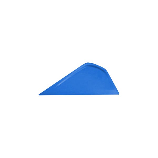 Blue Little Foot Squeegee Card showcasing its unique stiffness for professional tint work.